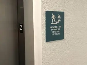 ADA Stairwell Sign