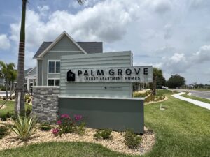 Palm Grove Entry Sign