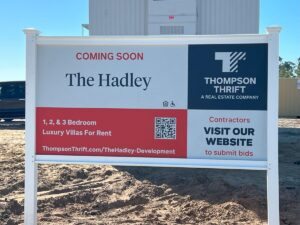 Hadley Site Sign